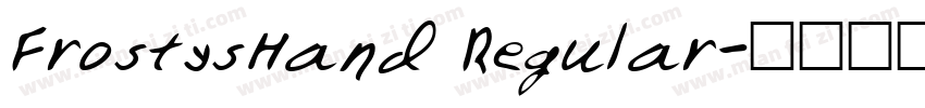 FrostysHand Regular字体转换